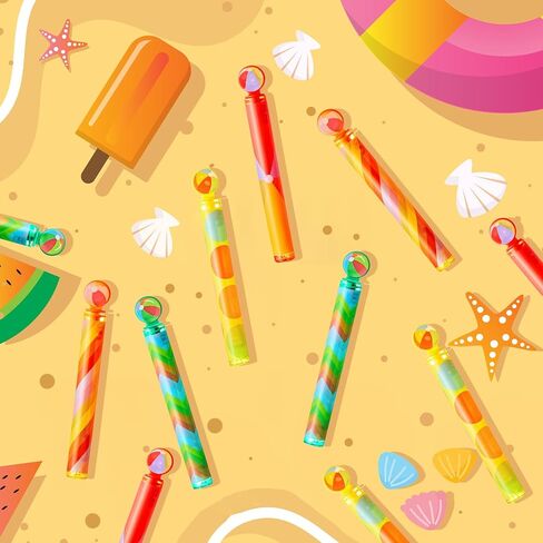 SCIONE 36 حزمة من عصا الفقاعات الصغيرة، هدايا حفلات فقاعات كرة الشاطئ للأطفال، حشوات حقيبة جودي، ألعاب صندوق الكنز لعصي الفقاعات الصيفية، جوائز الفصول الدراسية للأولاد والبنات in Kuwait