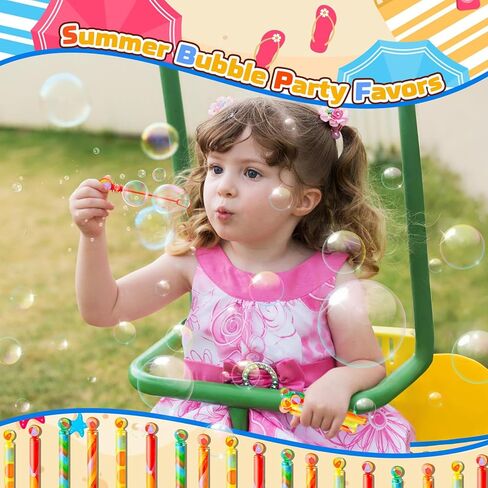 SCIONE 36 حزمة من عصا الفقاعات الصغيرة، هدايا حفلات فقاعات كرة الشاطئ للأطفال، حشوات حقيبة جودي، ألعاب صندوق الكنز لعصي الفقاعات الصيفية، جوائز الفصول الدراسية للأولاد والبنات in Kuwait