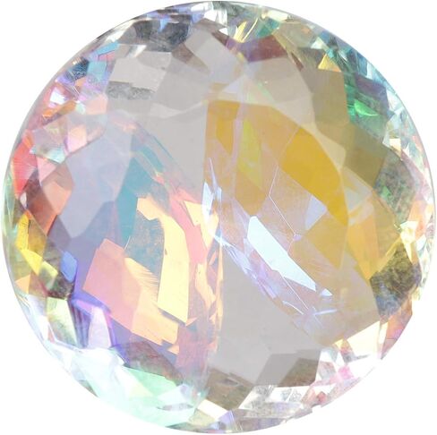 GEMHUB 15.50 Ct. Mystic White Topaz Round Shaped Gemstone Used for Jewelry Craft in Saudi Arabia