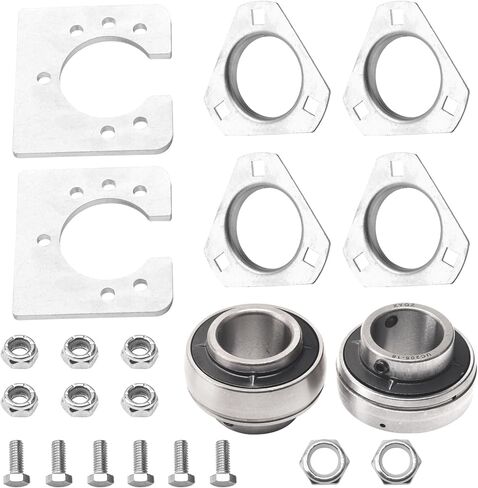 مجموعة محمل المحور المباشر Go-Kart مقاس 1-1/4 بوصة، مجموعة محمل 3 فتحات بشكل مثالي مع دراجات Go Karts الصغيرة/الدراجات الثلاثية/مركبة الطرق الوعرة in Kuwait