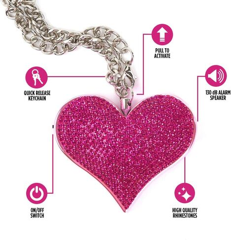 Guard Dog Security Heartbeat Keychain Alarm for Women, 130dB Siren, Personal Defense Alarm in Saudi Arabia