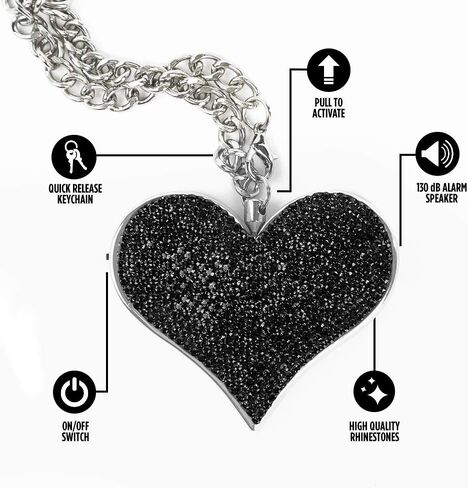 Guard Dog Security Heartbeat Keychain Alarm for Women, 130dB Siren, Personal Defense Alarm in Saudi Arabia