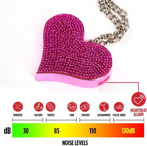 Guard Dog Security Heartbeat Keychain Alarm for Women, 130dB Siren, Personal Defense Alarm in Saudi Arabia