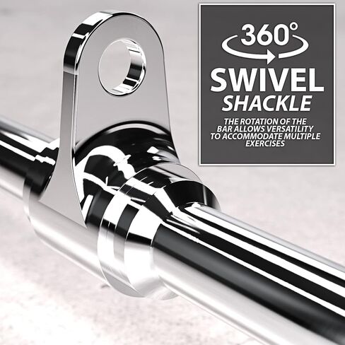 Synergee Pro-Style LAT Bar Cable Attachment. Universal Attachment for Cable Machines. Pull Down/Press Down Bar Accessory. Available Sizes 24", 34" and 38" in Saudi Arabia