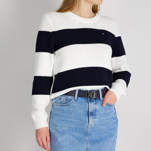 Tommy Hilfiger Women's H Monogram Plaque Buckle Casual Belt for Jeans, Trousers and Dresses in Saudi Arabia