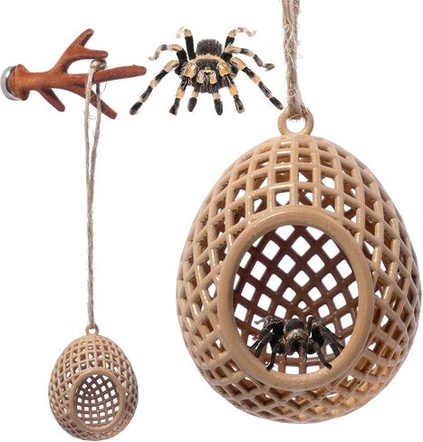 Jumping Spider Hide,Magnetic Hidden Jumping Spider Habitat,Pet Spider Hideout Enclosure Accessories, Jumping Spider Enclosure,Small Pets Toy,Khaki in Saudi Arabia