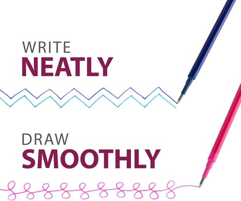 ParKoo Gel Ink Refills Compatible with FriXion and Friction Erasable Gel Pens, Fine Point 0.7 mm, 14 Colors in Saudi Arabia