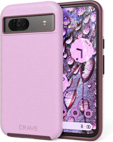 حافظة Crave Dual Guard لهاتف Google Pixel 8a، حافظة مزدوجة الطبقات للحماية من الصدمات لهاتف Google Pixel 8a - أخضر غابة in Kuwait