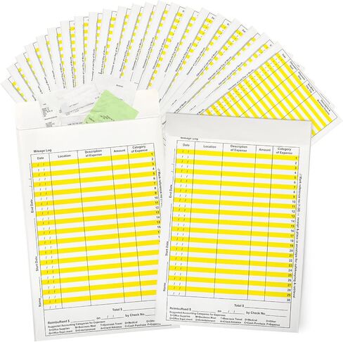 48 Pack Receipts Organizer Expense Envelopes Tax Receipt Organizer Business Expense Tracker Store Receipts Receipt Tracking for Personal Entrepreneurs Truckers Accountants and Small Businesses in Saudi Arabia