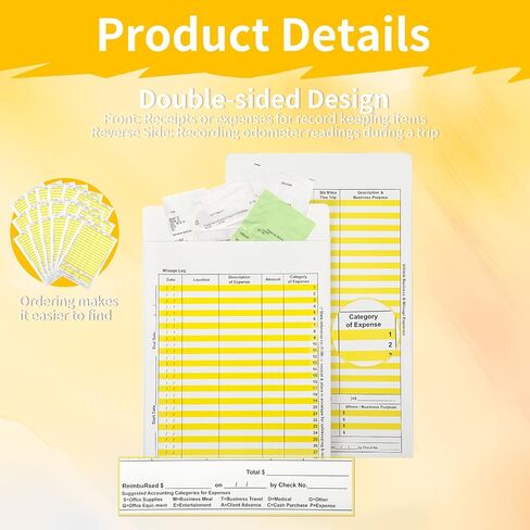 48 Pack Receipts Organizer Expense Envelopes Tax Receipt Organizer Business Expense Tracker Store Receipts Receipt Tracking for Personal Entrepreneurs Truckers Accountants and Small Businesses in Saudi Arabia