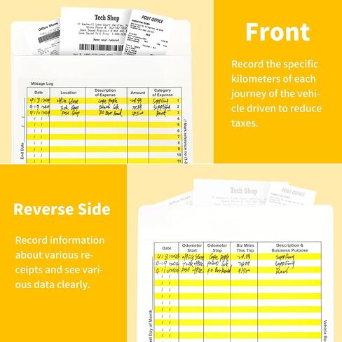 48 Pack Receipts Organizer Expense Envelopes Tax Receipt Organizer Business Expense Tracker Store Receipts Receipt Tracking for Personal Entrepreneurs Truckers Accountants and Small Businesses in Saudi Arabia