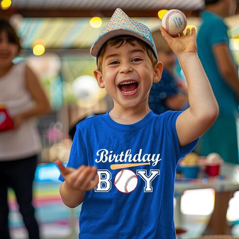 Birthday Boy Shirts Baseball/Basketball/Football Birthday Tshirts 2nd 3rd 4th 5th 6th 7th 8th 9th in Saudi Arabia
