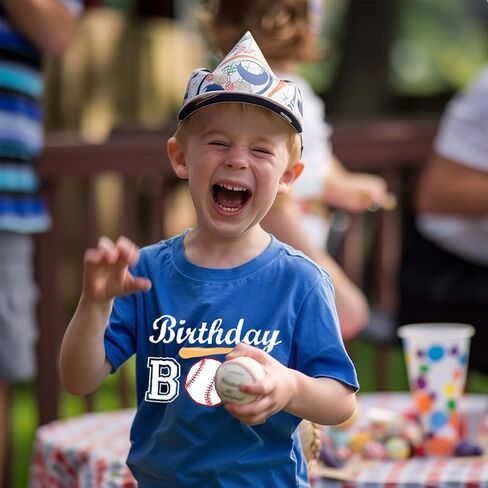 Birthday Boy Shirts Baseball/Basketball/Football Birthday Tshirts 2nd 3rd 4th 5th 6th 7th 8th 9th in Saudi Arabia