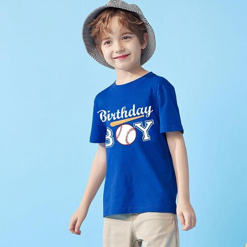 Birthday Boy Shirts Baseball/Basketball/Football Birthday Tshirts 2nd 3rd 4th 5th 6th 7th 8th 9th in Saudi Arabia