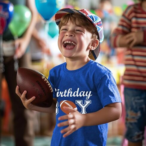 Birthday Boy Shirts Baseball/Basketball/Football Birthday Tshirts 2nd 3rd 4th 5th 6th 7th 8th 9th in Saudi Arabia