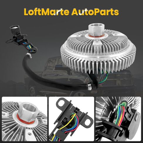 68155609AB قابض مروحة كهربائية متوافق مع دودج رام 2500 3500 6.7L 2010 لرام 2500 3500 4500 5500 6.7L 2011-2013 in Saudi Arabia