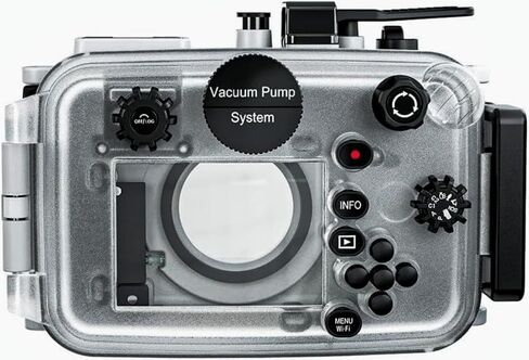 حافظة مقاومة للماء لهاتف Olympus TG7، حافظة كاميرا تحت الماء للغوص حتى 60 متر/195 قدم، إنذار مدمج للتسرب (أبيض) in Kuwait