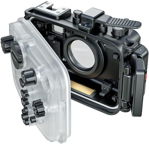 حافظة مقاومة للماء لهاتف Olympus TG7، حافظة كاميرا تحت الماء للغوص حتى 60 متر/195 قدم، إنذار مدمج للتسرب (أبيض) in Kuwait