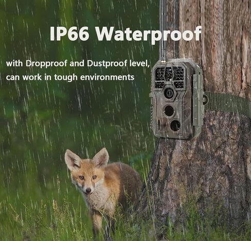 3 حزمة كاميرا WiFi Trail للحياة البرية 48 ميجابكسل 1296 بكسل HD تسجيل صوت فيديو مع كشف الحركة وعدم التوهج، رؤية ليلية بالأشعة تحت الحمراء PIR مسافة 100 قدم للصيد وأمن الفناء الخلفي in Kuwait