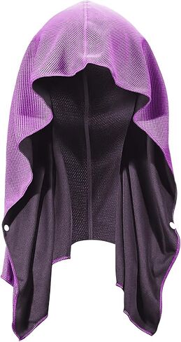 Cooling Towel for Sports, Neck, Face, Head, Yoga, Gym, Cycling, Running, Golf, Outdoor Activities, Hot Weather, Moisture Wicking, Quick Dry, Breathable, UV Protection (Purple) in Saudi Arabia