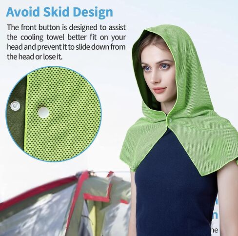 Cooling Towel for Sports, Neck, Face, Head, Yoga, Gym, Cycling, Running, Golf, Outdoor Activities, Hot Weather, Moisture Wicking, Quick Dry, Breathable, UV Protection (Purple) in Saudi Arabia