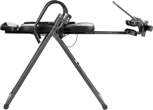 Advanced Heat and Massage Heavy Duty Inversion Table, Folding Heavy Duty Inversion Table with Adjustable Headrest & Comfortable Ankle Holders, Back Inverter/Strength Training, 300 Lbs in Kuwait
