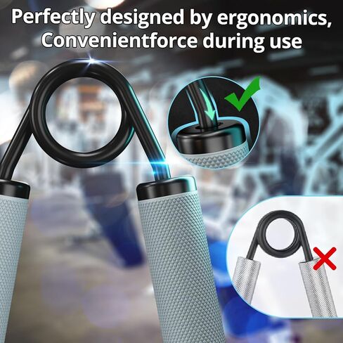 KDG Grip Strength Trainer 4 Pack، 50LB-200LB مقوي قبضة اليد المعدنية المطاطية، تمرين الساعد غير القابل للانزلاق، قابض اليد عالي التحمل، تمرين اليد لزيادة ساعد المعصم بسرعة in Kuwait