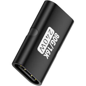 محول USB 4.0.0 أنثى إلى أنثى محمول بسرعة 80 جيجابت في الثانية وسرعة 240 وات في تصميم معدني صغير الحجم لسهولة السفر واستخدام USB سريع in Kuwait