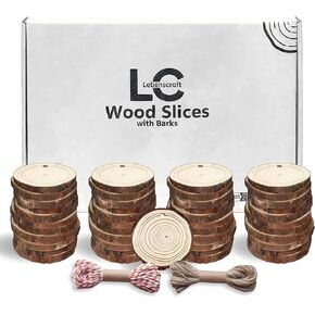 Wood Slices 2 Inch, 60 Pcs Wood Rounds Discs, 1.5-2.0 inches in Saudi Arabia