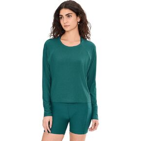 Beyond Yoga Women's Featherweight Daydreamer Pullover Minty Slate Heather X-Large in Saudi Arabia