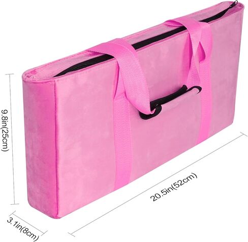 Empty Mahjong Bag with A Wrapper for Racks and an Extra Bag for Tiles (Red, Case Only) in Saudi Arabia