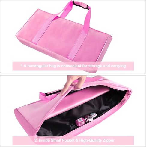 Empty Mahjong Bag with A Wrapper for Racks and an Extra Bag for Tiles (Red, Case Only) in Saudi Arabia