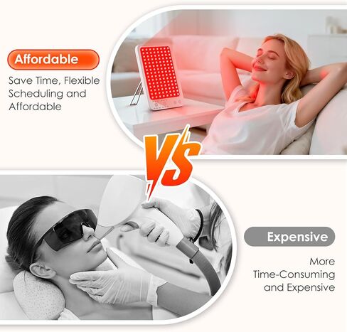 Red Light Therapy for Face Body, Infrared Red Light Panel with Adjustable Stand, 660nm and 850nm Near Infrared Therapy Lamp with 3 Modes, 6 Adjustable Brightness and Timer, for Home and Travel Use in Saudi Arabia