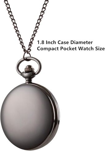 I-MART Smooth Vintage Pocket Watch with Chain in Saudi Arabia