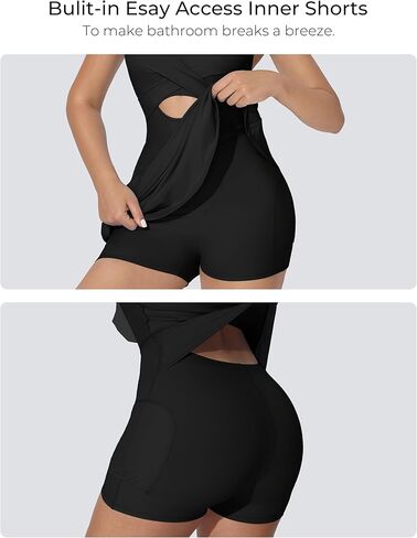 MathCat Tennis Dress, Athletic Dress for Women with Built in Bra & Shorts Pockets Golf Summer Dresses Outfits for Workout in Saudi Arabia