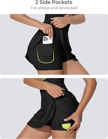 MathCat Tennis Dress, Athletic Dress for Women with Built in Bra & Shorts Pockets Golf Summer Dresses Outfits for Workout in Saudi Arabia