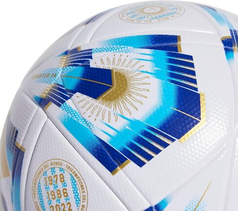 adidas Argentina 24 League Ball - Seamless Construction, Resilient Butyl Bladder, Official Size 4-5, Argentina Printed Crest in Saudi Arabia