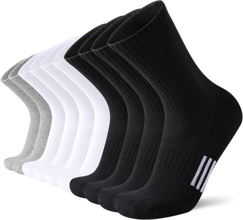 جوارب طاقم Womens Heatuff Crew Cotton Cushion Cushion Goots Athletic Long For Women 5 أزواج in Saudi Arabia