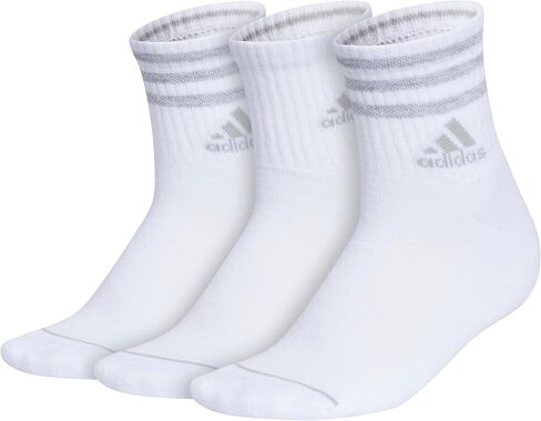 adidas womens Women's Cushioned 3-stripe 4.0 3-pack High Quarter in Kuwait