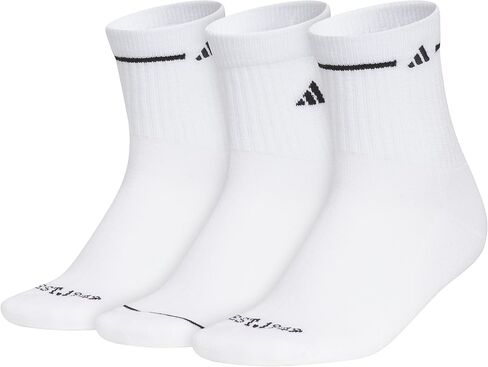 adidas womens Women's Cushioned 3-stripe 4.0 3-pack High Quarter in Kuwait