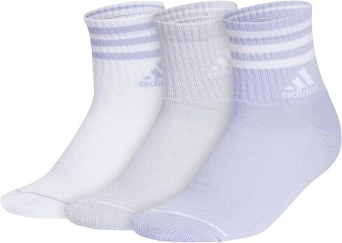 adidas womens Women's Cushioned 3-stripe 4.0 3-pack High Quarter in Kuwait