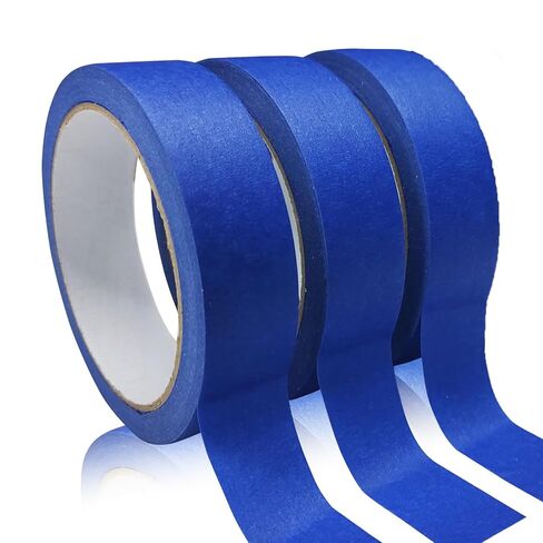 3 Rolls Painters Tape, White Tapes, Masking Tapes, Paint Tape for Multi-Purpose, Painting, Painter's, DIY Crafts Arts (66yd=0.94IN*22yd*3) Decoration Labeling No Residue, Easy Removal in Saudi Arabia