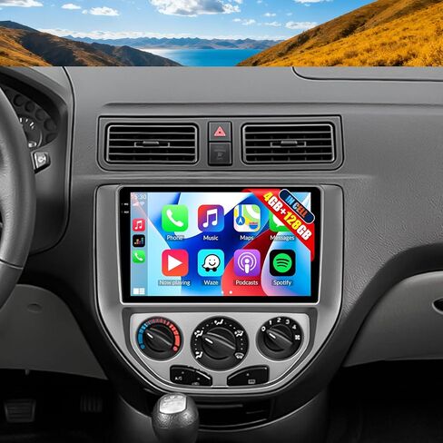 2G+64G Android 15 Car Stereo for Ford Focus 2005-2008 with Wireless Carplay Android Auto,9" 2.5D Touch Screen Car Radio with Mirror Link WiFi GPS Bluetooth FM RDS EQ SWC Backup Camrea MIC in Saudi Arabia