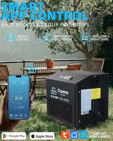1 HP Ice Bath Water Chiller – Dual Mode Hot & Cold Therapy Machine with Ozone & Dual Filters, Rapid Cooling System for Cold Plunge & Recovery in Saudi Arabia