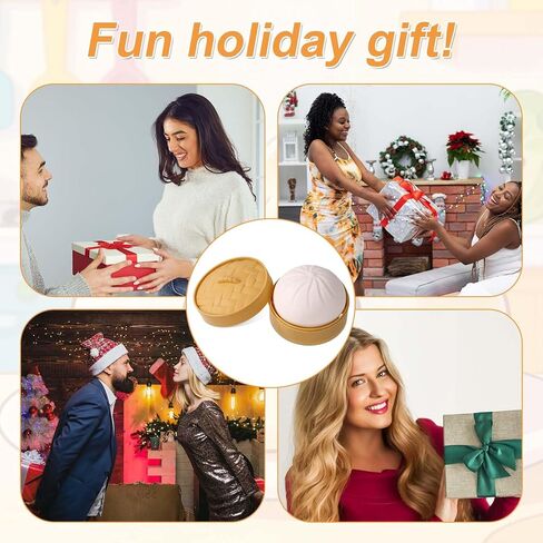 لعبة زلابية إسفنجية لامعة عملاقة مع صندوق باخرة، لعبة زلابية عملاقة ناعمة كرة كعكة باو الغامضة للبالغين هدية عيد ميلاد وعطلة in Kuwait