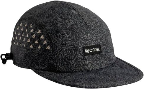 Coal Headwear Provo Performance 5 Panel Cap Hat - UPF 50, Lightweight Nylon, Moisture Wicking, Adjustable - Running Cycling Hiking - Black, One Size in Saudi Arabia