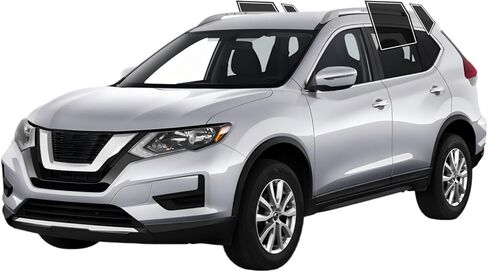 Autotek Precut Window Tint Film لـ Nissan Rogue 2014-2020 - نوافذ من الباب الأمامية ، وحماية حجب الشمس ، والخصوصية ، والزجاج المضاد للتحطيم ، و 2 ، وقطع الكمبيوتر ، وأي لون لون in Kuwait