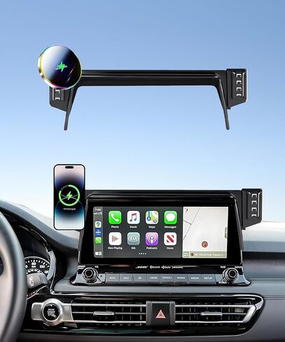 Car Phone Holder for 2025 2026 KIA Carnival/Carnival EV Accessories Apply to 12.3 Inch Touch Screen Fixed Clip Magnetic Cell Phone Mount Hands-Free 360 Degree Rotation in Saudi Arabia