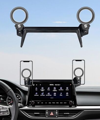 Car Phone Holder for 2025 2026 KIA Carnival/Carnival EV Accessories Apply to 12.3 Inch Touch Screen Fixed Clip Magnetic Cell Phone Mount Hands-Free 360 Degree Rotation in Saudi Arabia