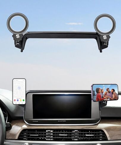 Car Phone Holder for 2025 2026 KIA Carnival/Carnival EV Accessories Apply to 12.3 Inch Touch Screen Fixed Clip Magnetic Cell Phone Mount Hands-Free 360 Degree Rotation in Saudi Arabia